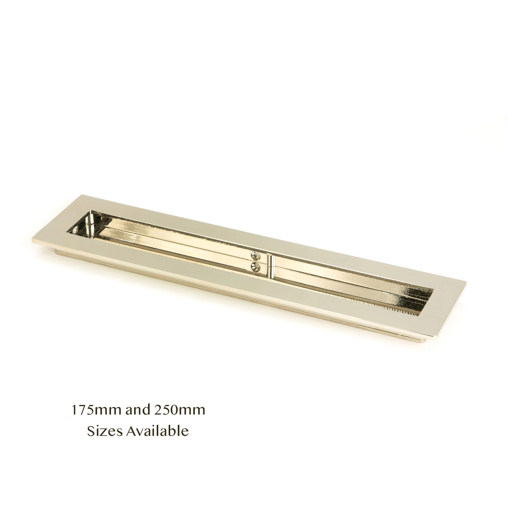 Polished Nickel Plain Rectangular Sliding Door Pull