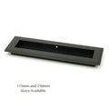 Aged Bronze Art Deco Rectangular Sliding Door Pull