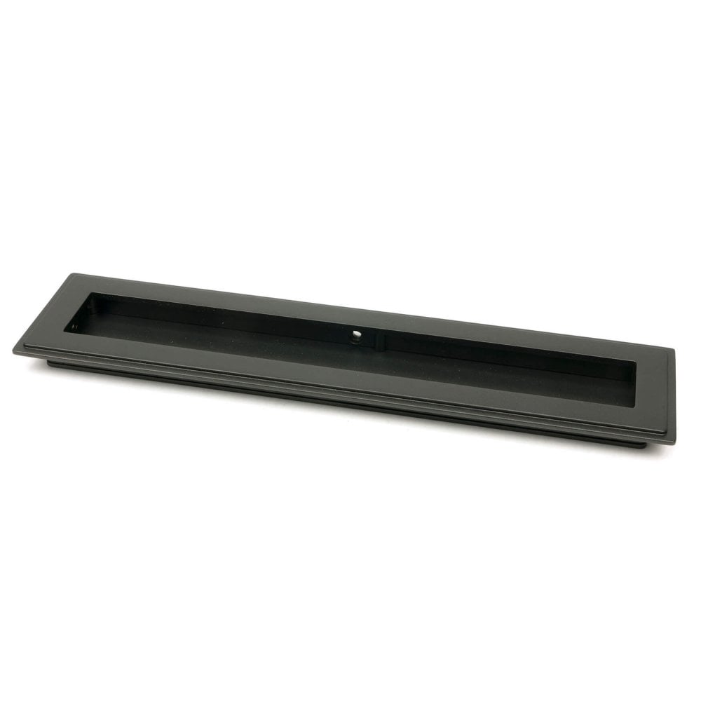 Aged Bronze Art Deco Rectangular Sliding Door Pull