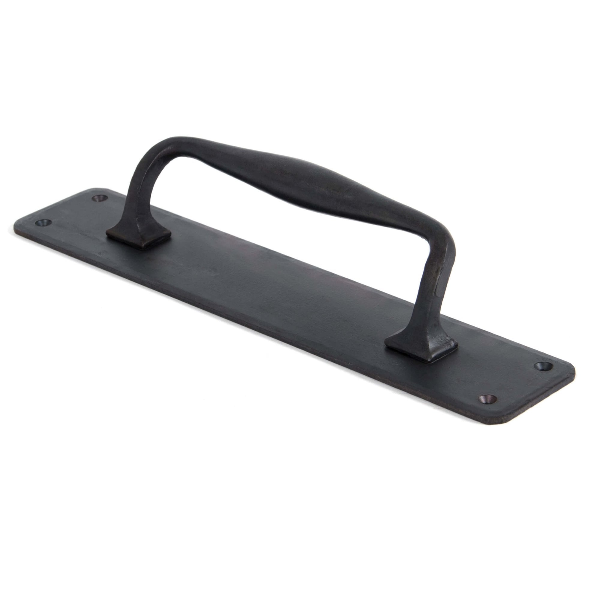 Black Pull Handle on Backplate