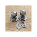 Round Mortice or Rim Knob Set - Black or Pewter
