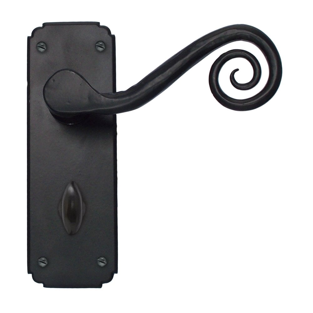 Black Monkey Tail Levers on Backplate