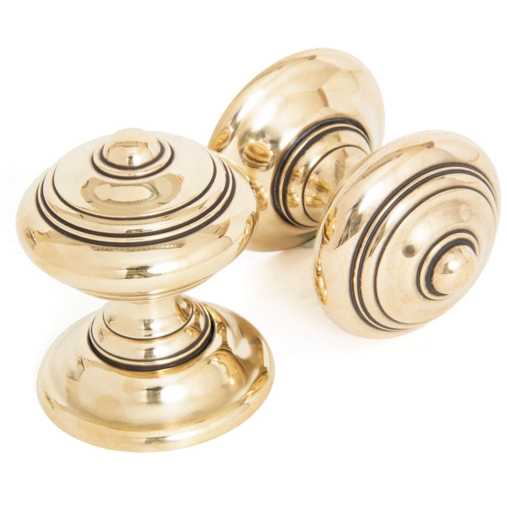 Aged Brass Elmore Door Knobs
