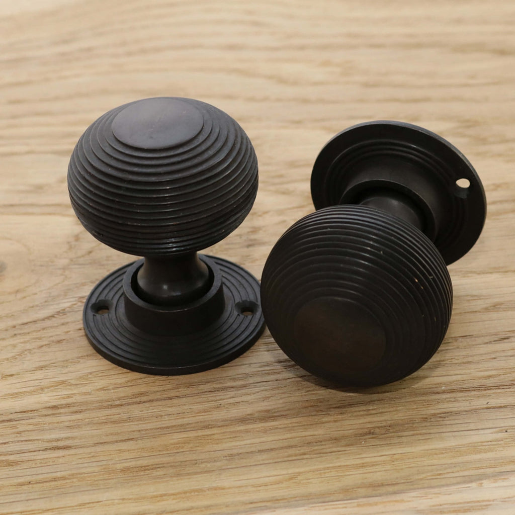 Aged Bronze Beehive Door Knobs