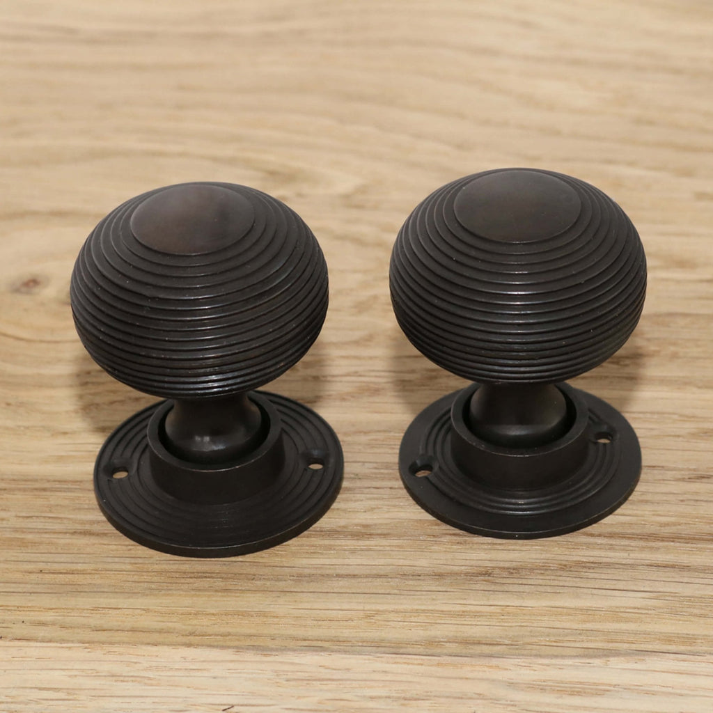 Aged Bronze Beehive Door Knobs