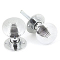 Polished Chrome Beehive Door Knobs