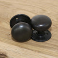 Aged Bronze Mushroom Door Knobs