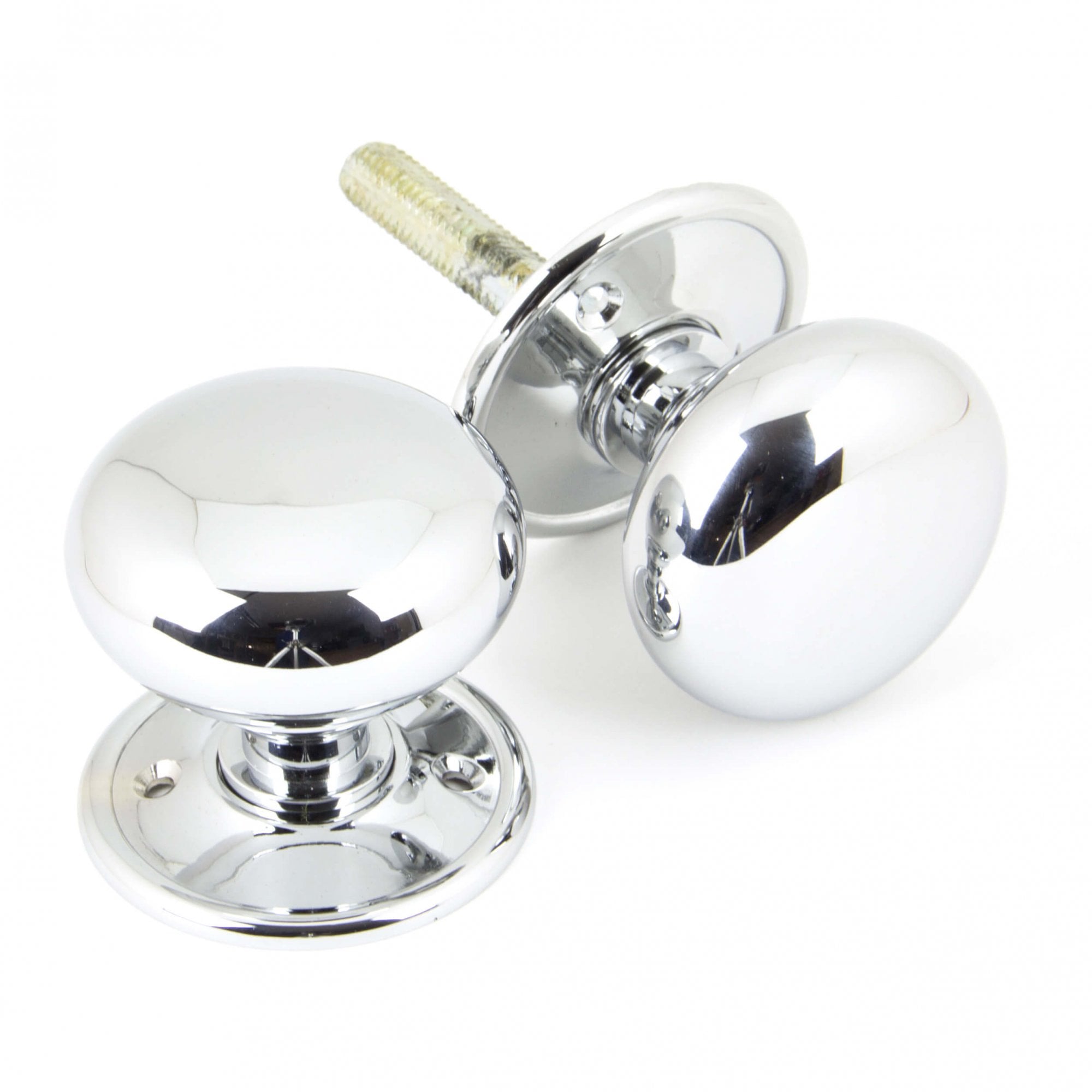 Polished Chrome Mushroom Door Knobs