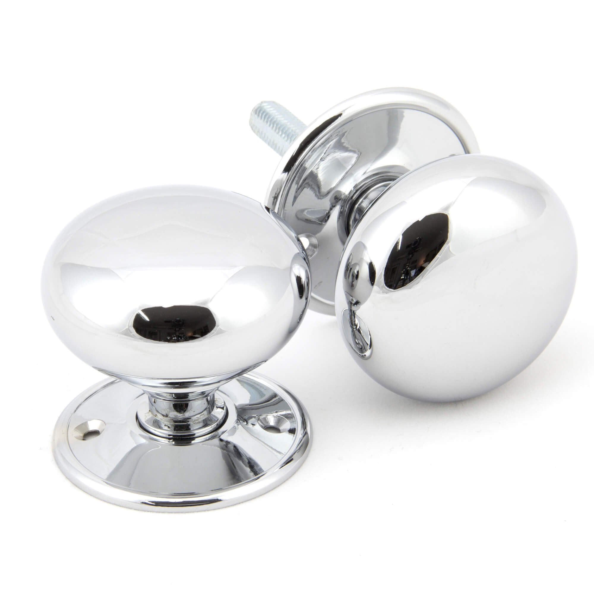 Polished Chrome Mushroom Door Knobs