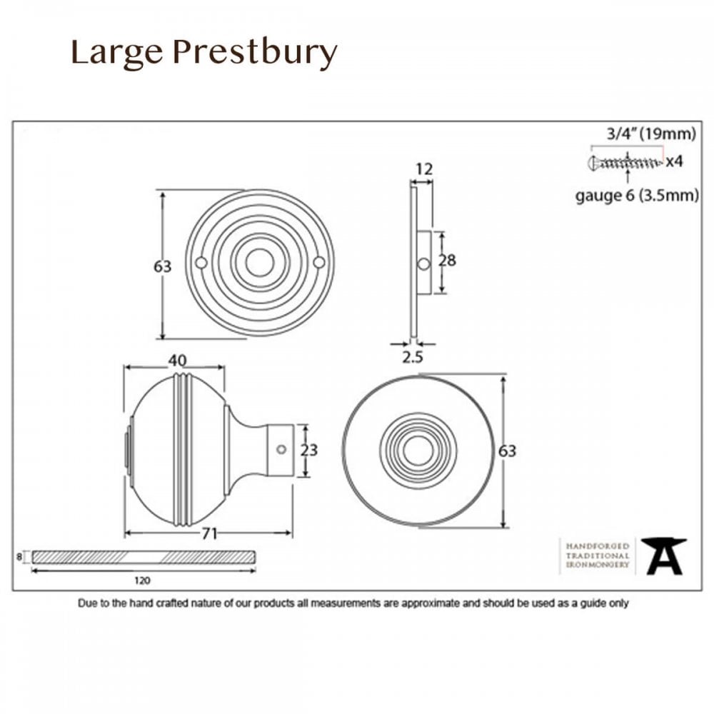 Polished Chrome Prestbury Door Knobs