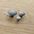 Pewter Beaten Cupboard Knobs