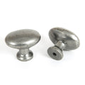 Black or Pewter Oval Cupboard Knobs