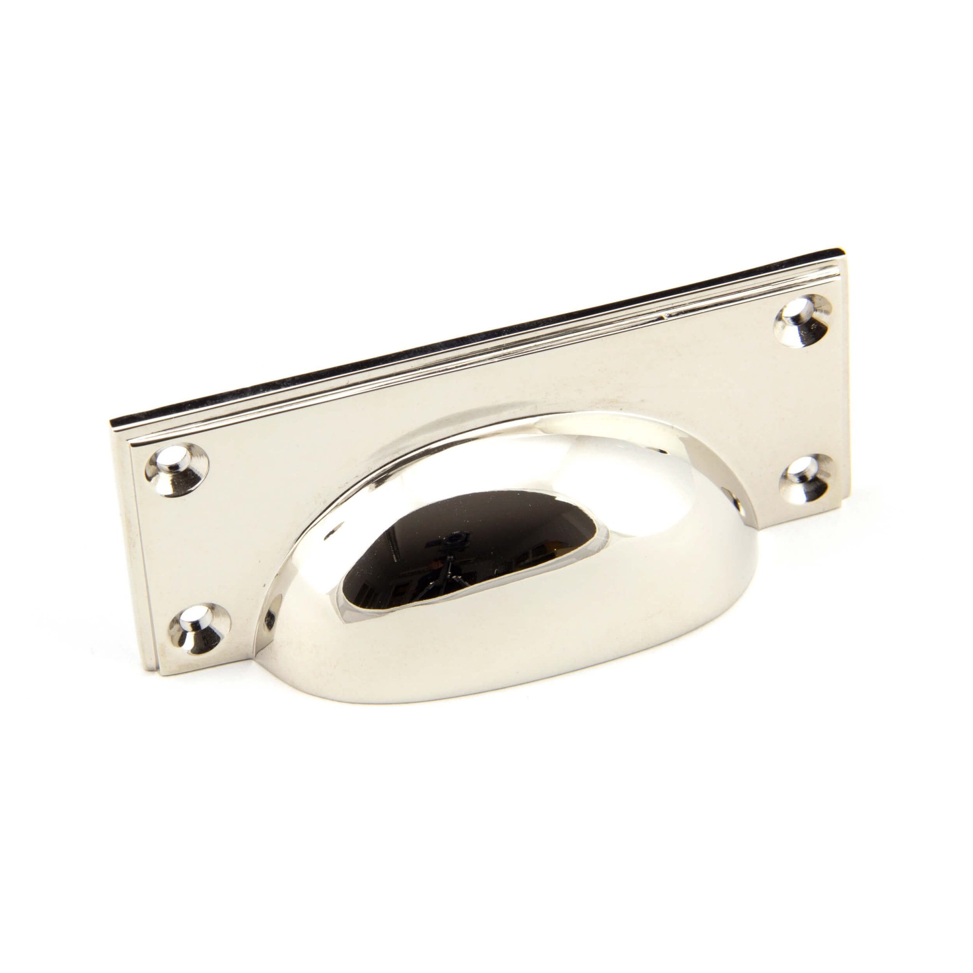 Polished Nickel Deco Drawer Pull