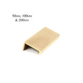 Aged Brass Plain Edge Pulls