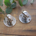 Polished Nickel or Chrome Round Bathroom Thumbturn