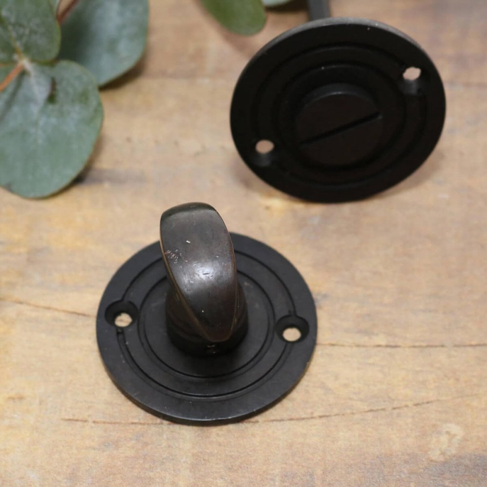 Aged Bronze Bathroom Thumbturn