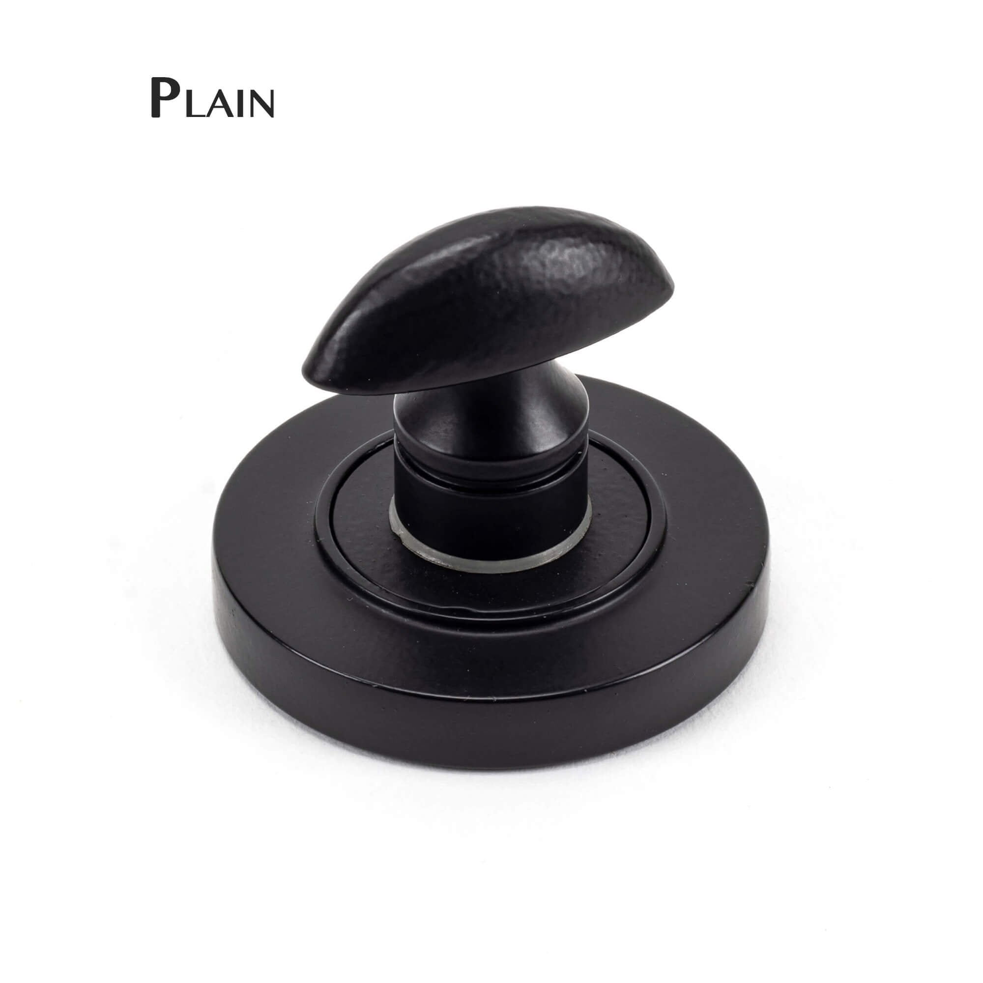 Matt Black Round Thumbturn Set