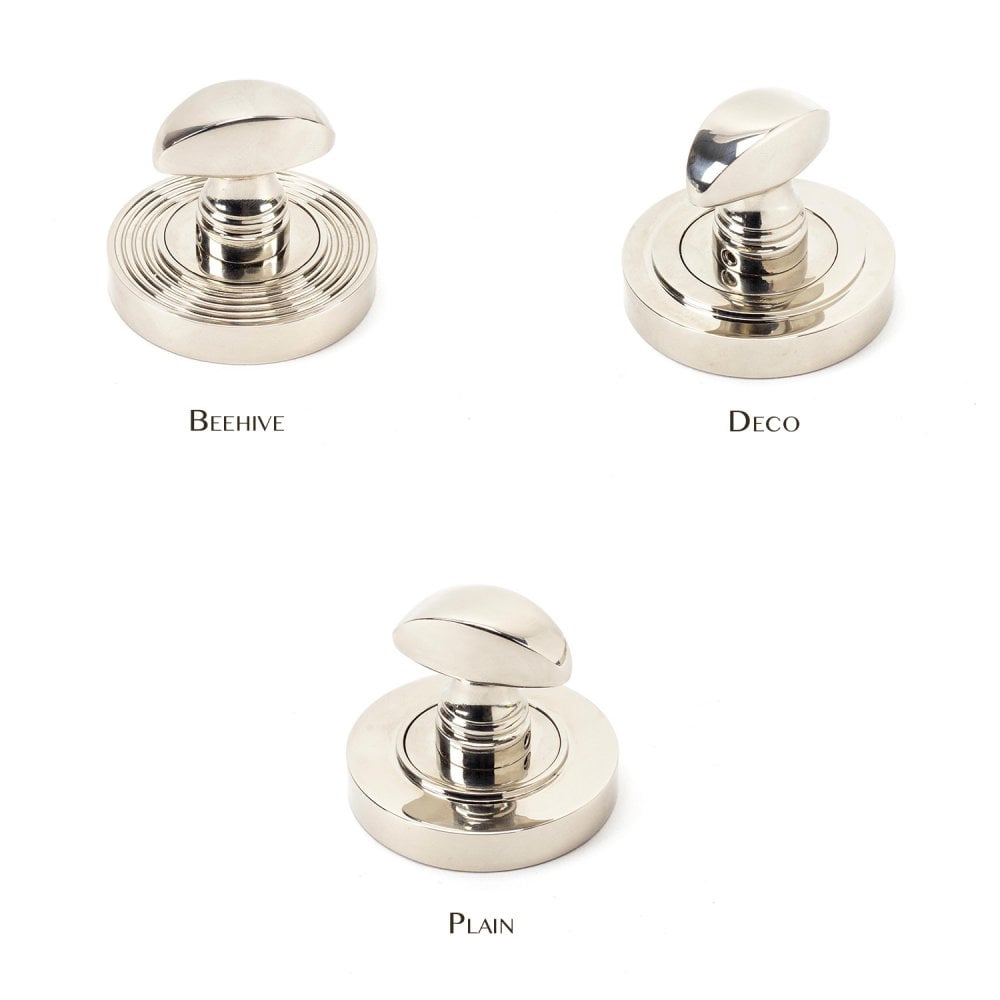 Polished Nickel Round Thumbturn Set
