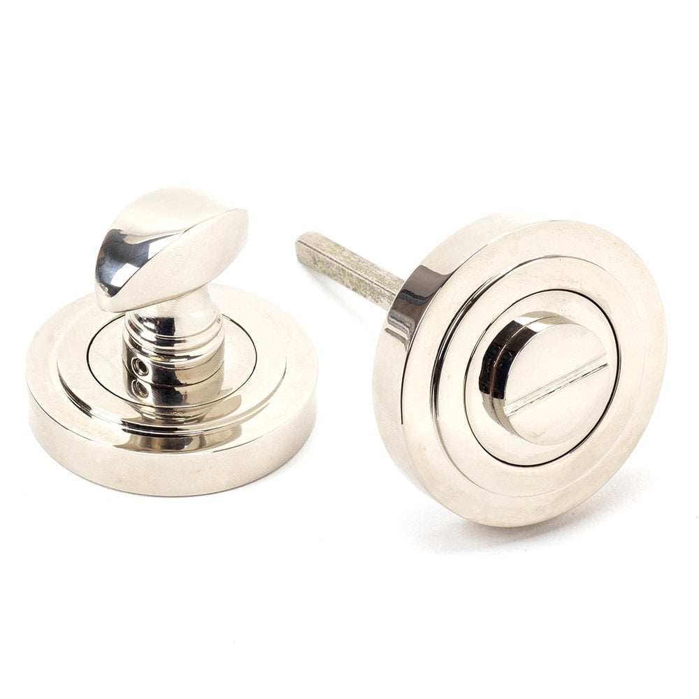 Polished Nickel Round Thumbturn Set