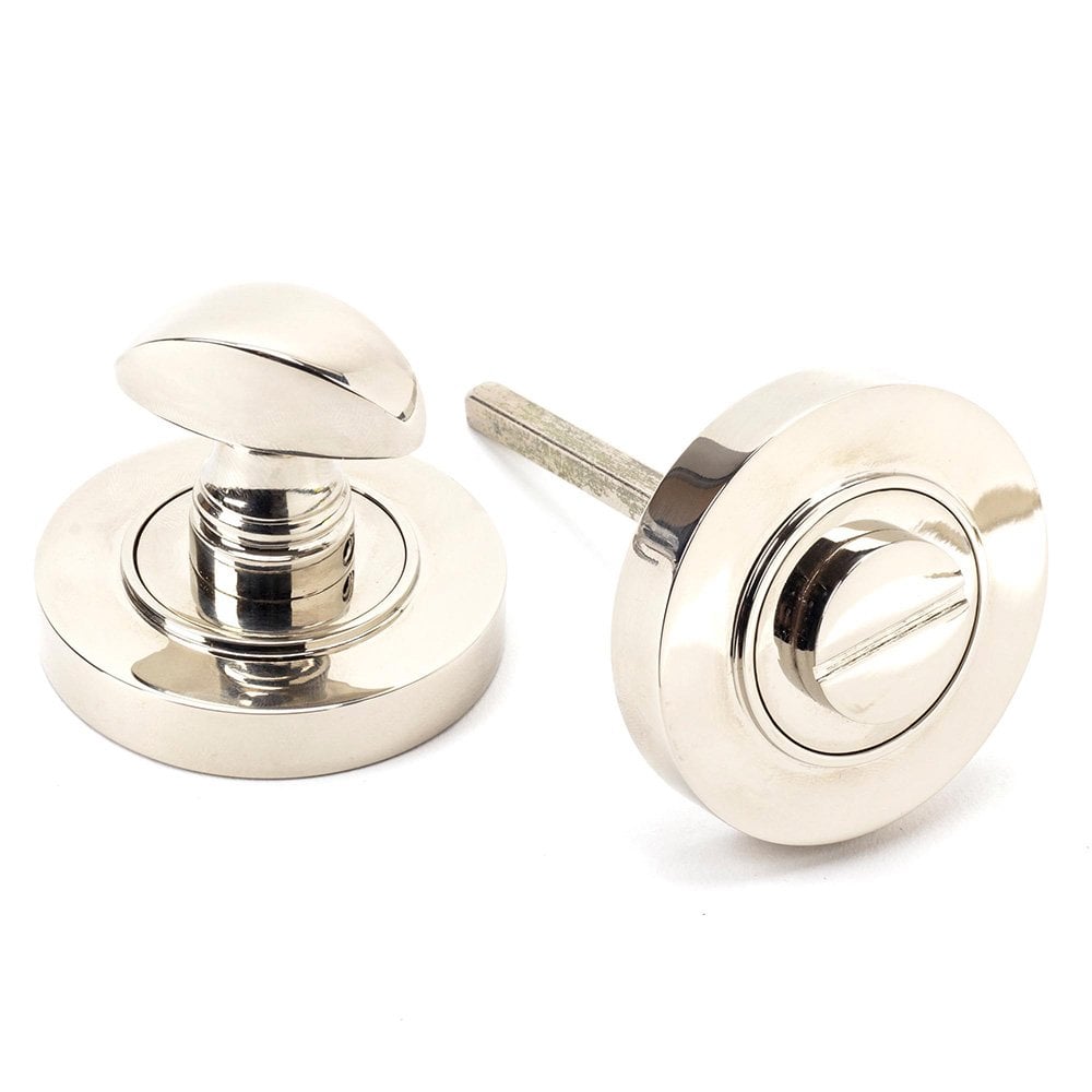 Polished Nickel Round Thumbturn Set