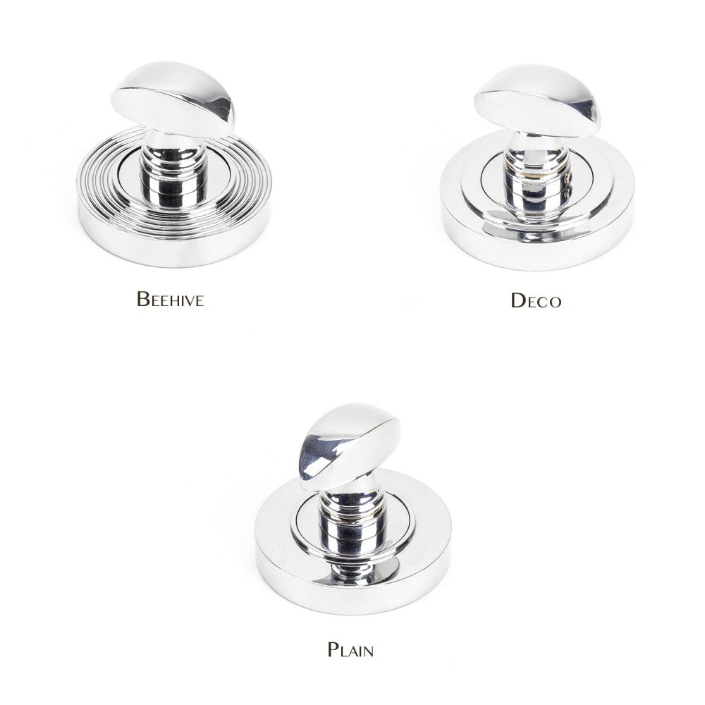 Polished Chrome Round Thumbturn Set