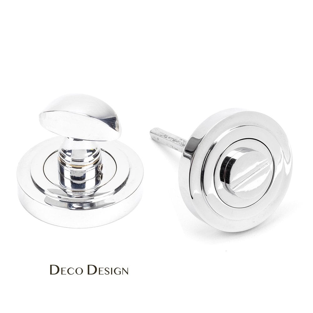 Polished Chrome Round Thumbturn Set