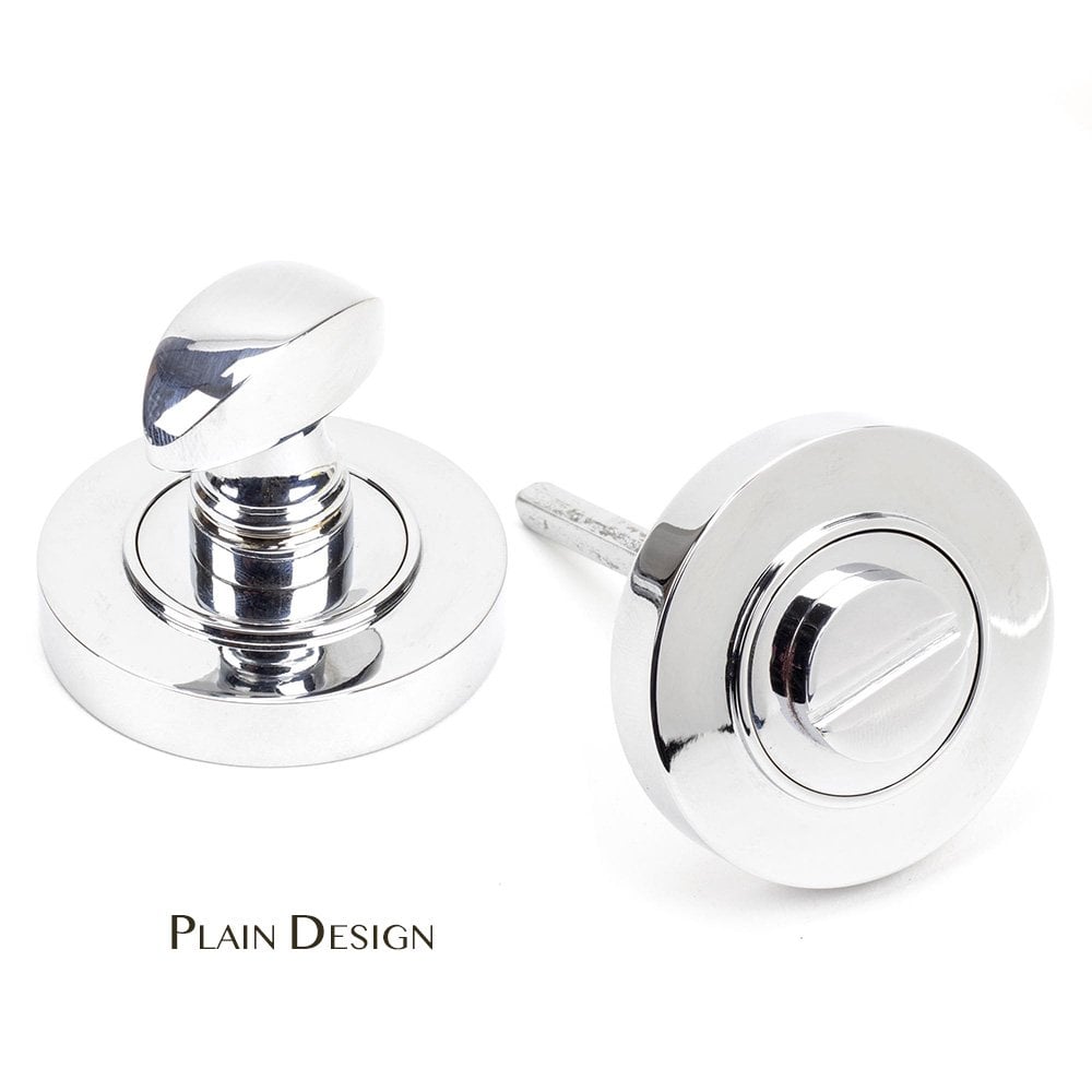 Polished Chrome Round Thumbturn Set