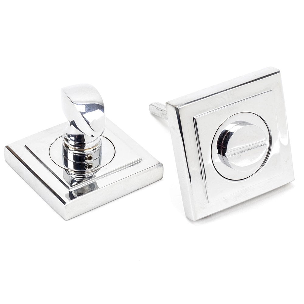 Polished Chrome Square Thumbturn Set