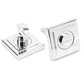 Polished Chrome Square Thumbturn Set