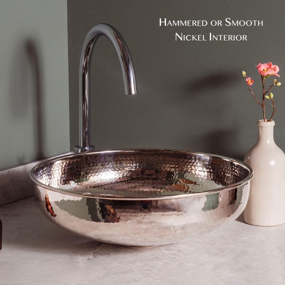 Polished Nickel Round Sink