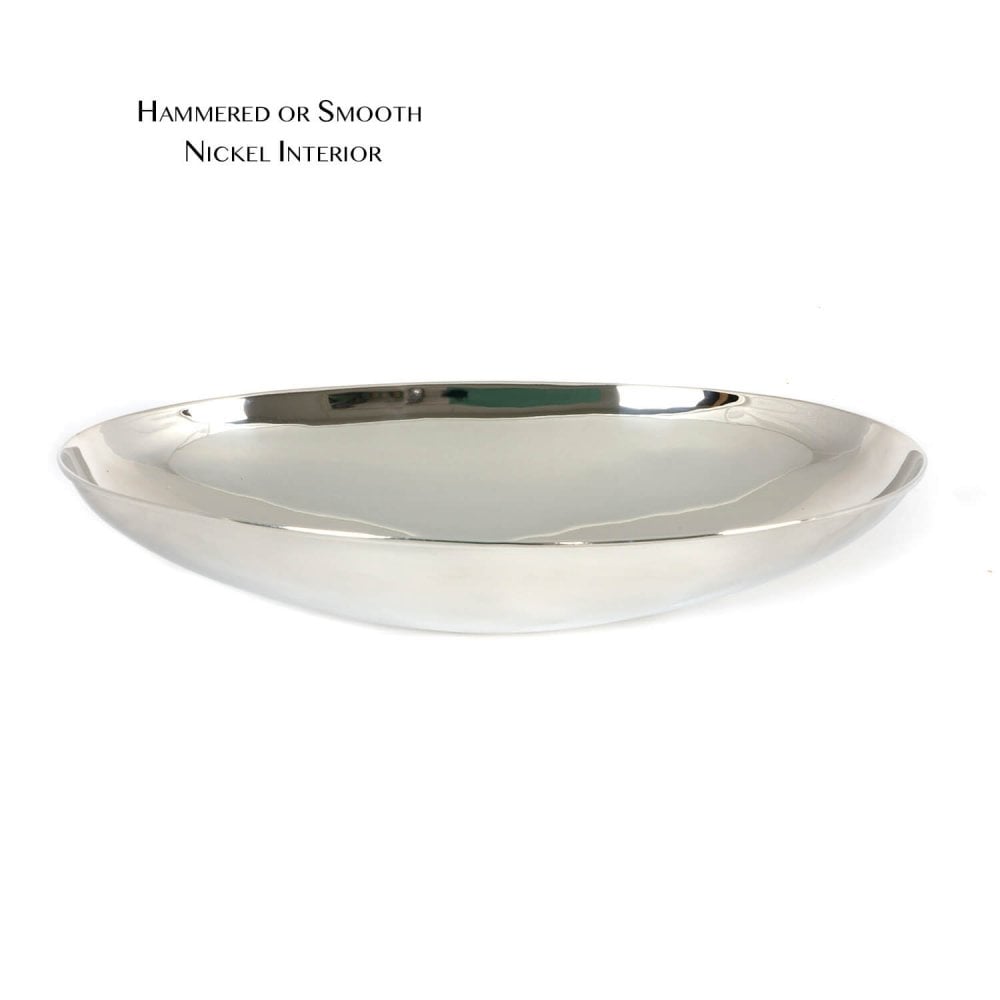 Polished Nickel Oval Sink