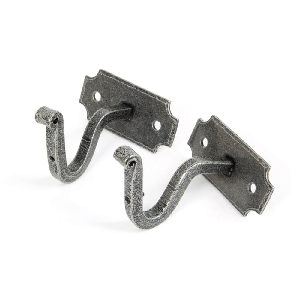 Hand Forged Pewter Mounting Brackets