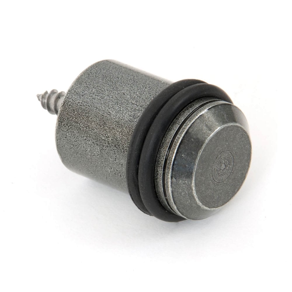 Floor Mounted Door Stop - Black or Pewter