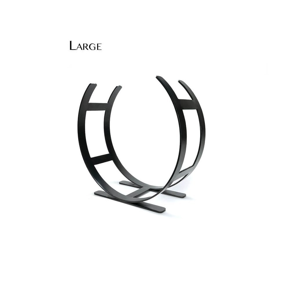 Matt Black Curved Log Holder