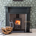 Matt Black Curved Log Holder
