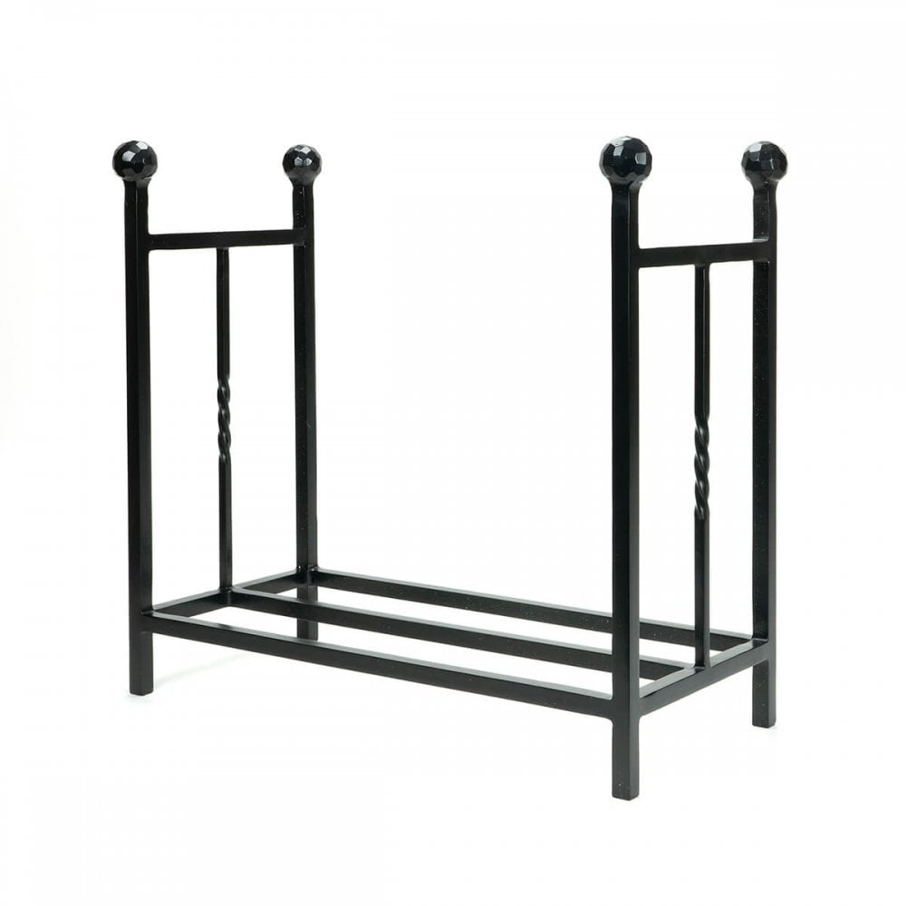 Matt Black Rectangular Log Holder