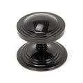 Deco Centre Door Knob Black