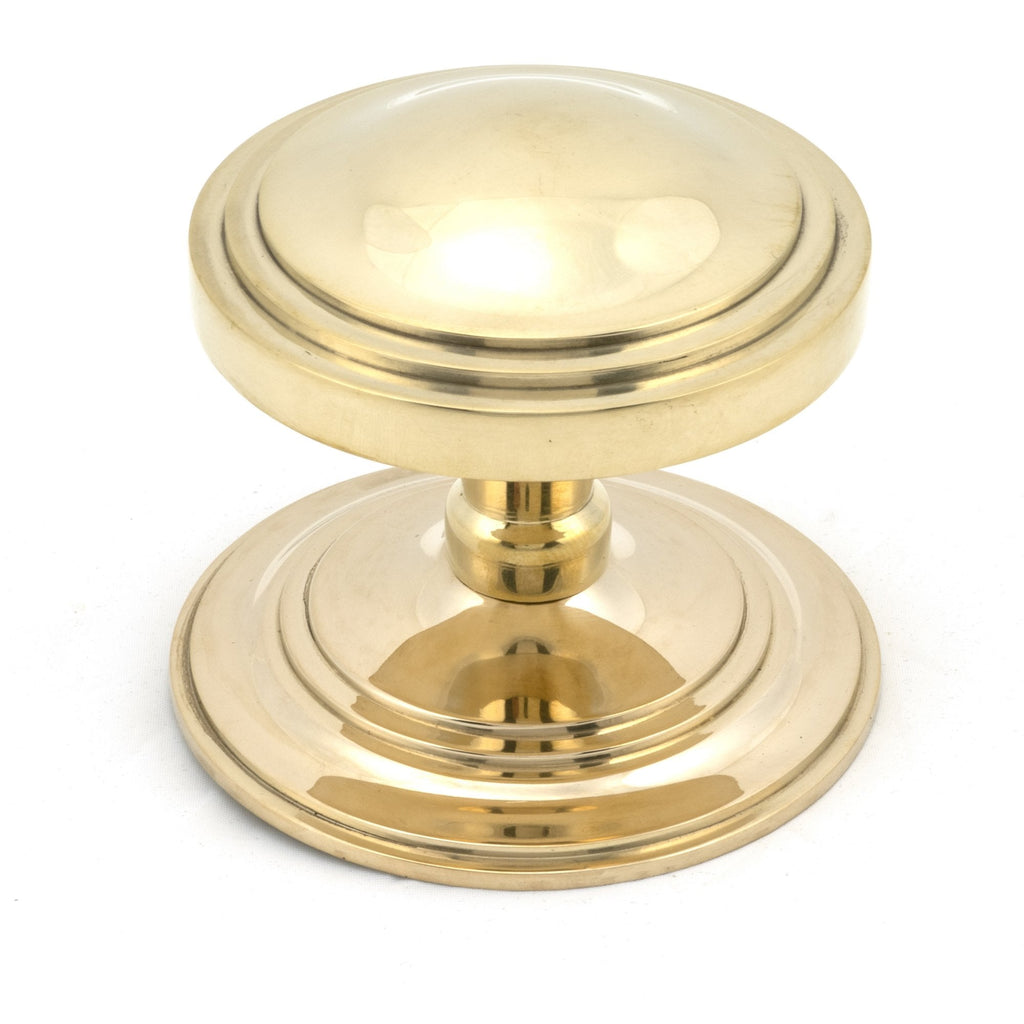 Polished Brass Art Deco Centre Knob