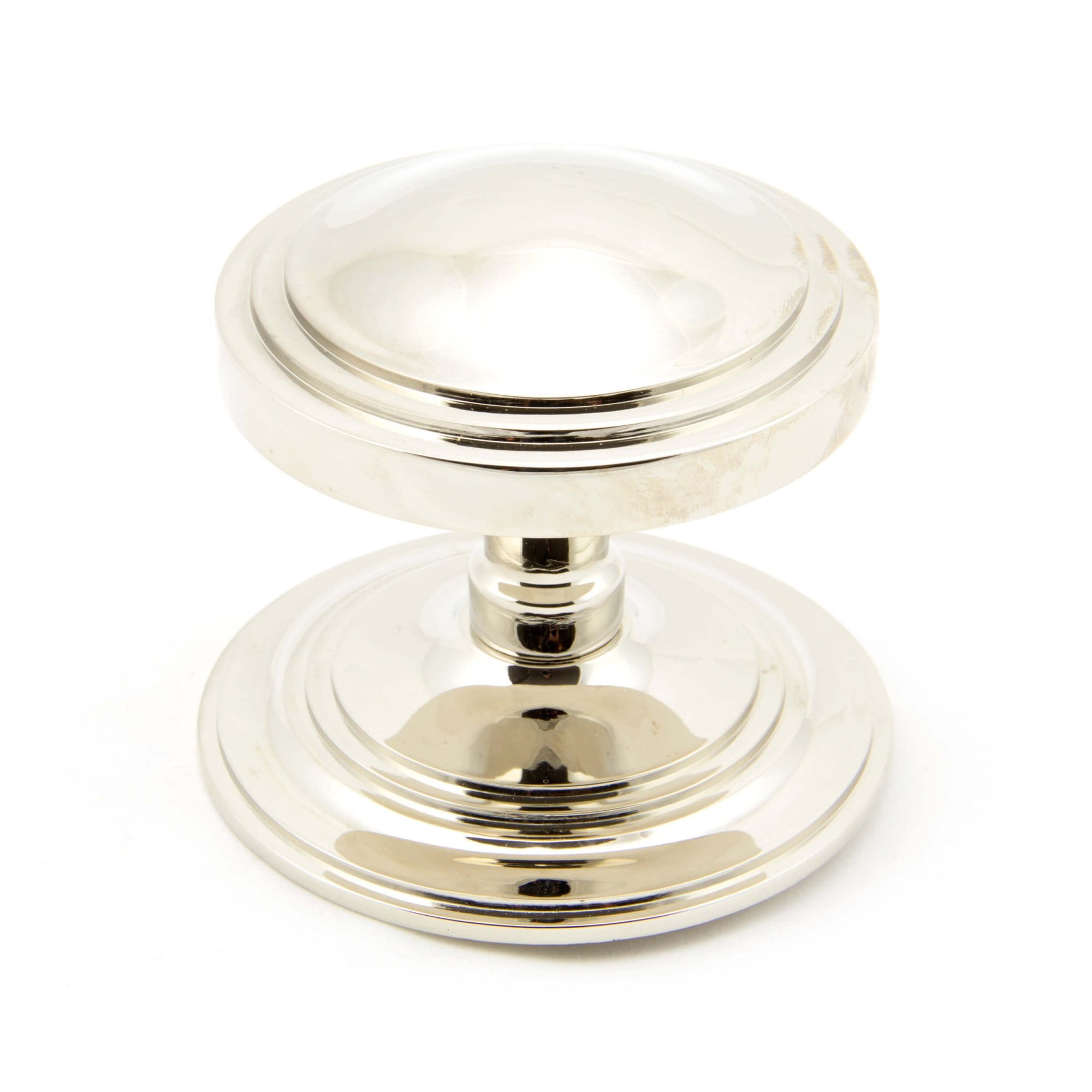 Polished Nickel Deco Centre Door Knob