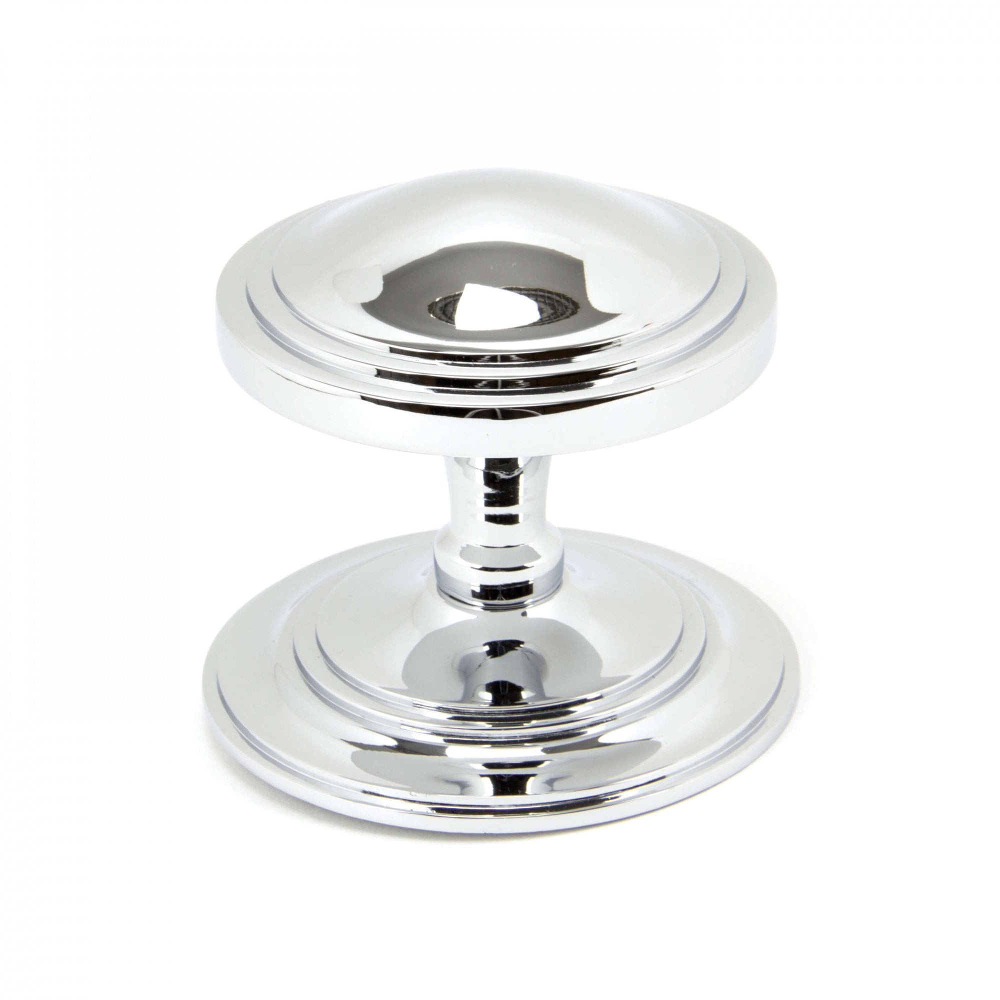 Polished Chrome Deco Centre Door Knob