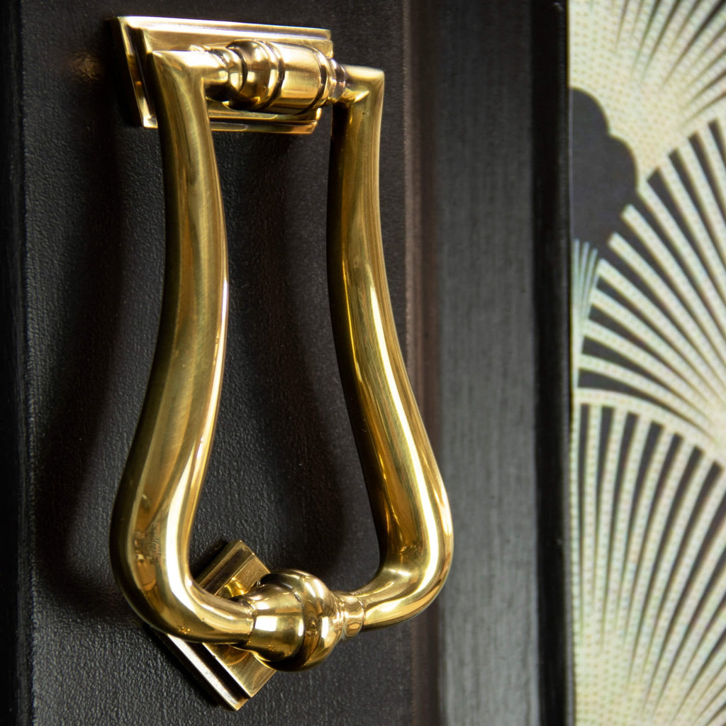 Aged Brass Deco Door Knocker