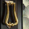 Aged Brass Deco Door Knocker