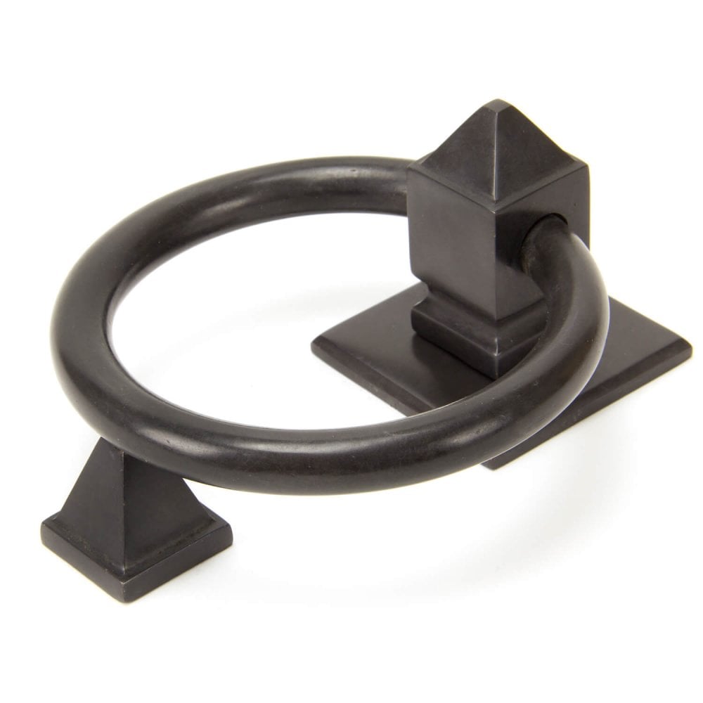 Aged Bronze Ring Door Knocker