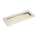 Period Polished Nickel Letter Plate and Cover