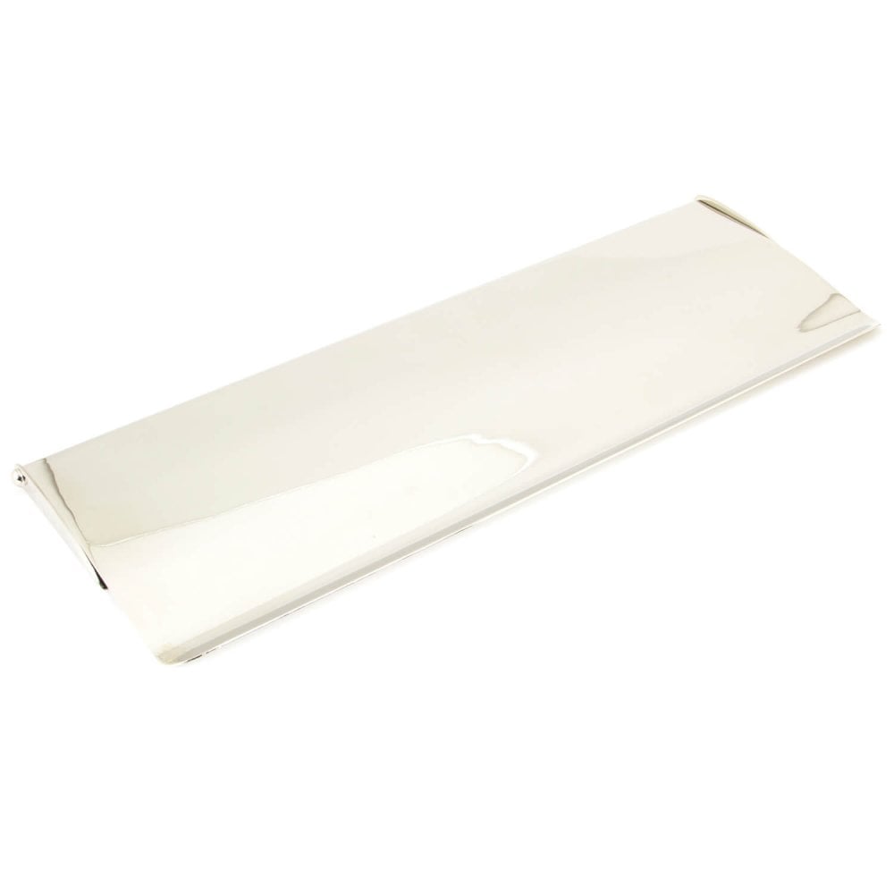 Period Polished Nickel Letter Plate and Cover