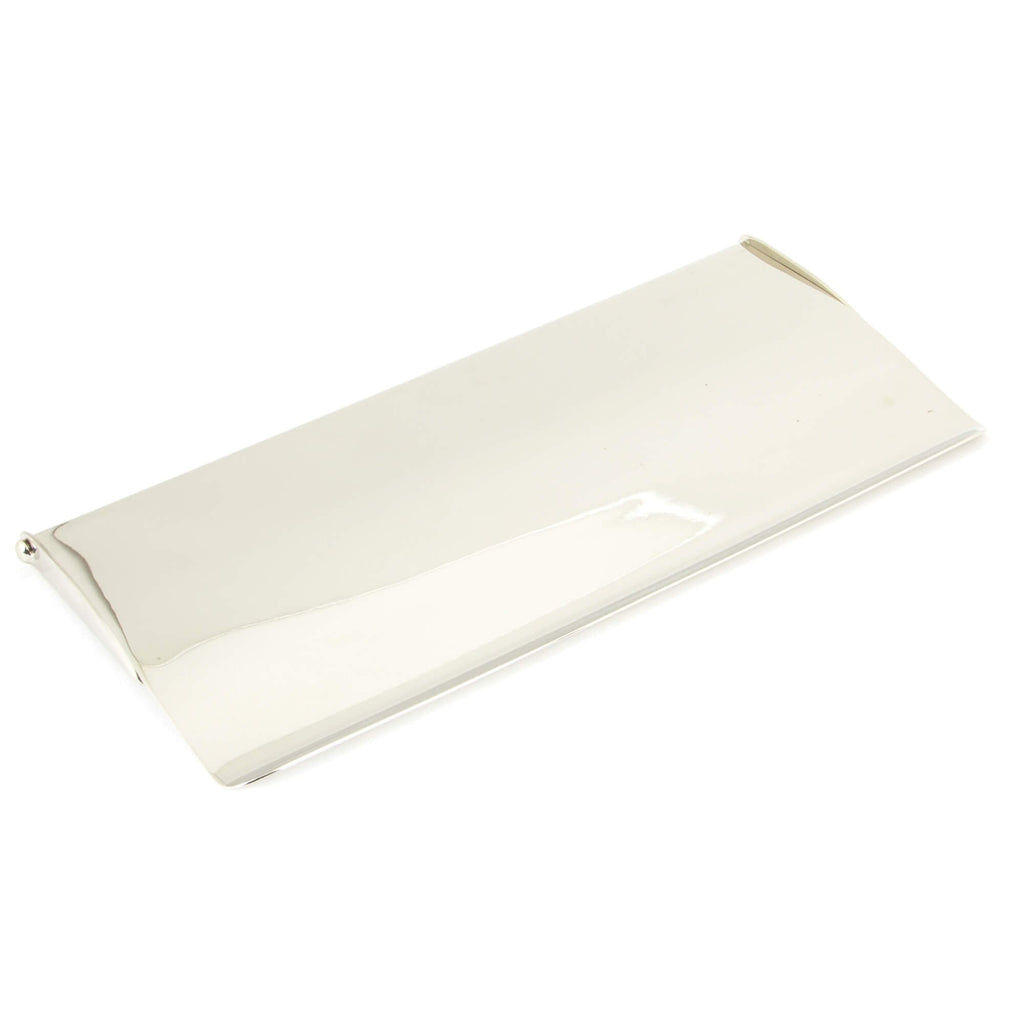Period Polished Nickel Letter Plate and Cover
