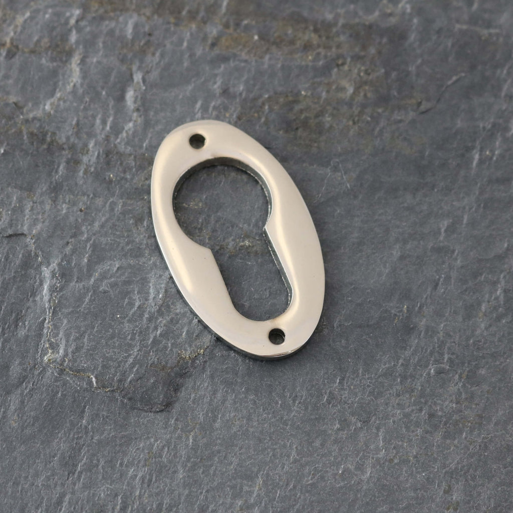 Polished Nickel Period Oval Escutcheons