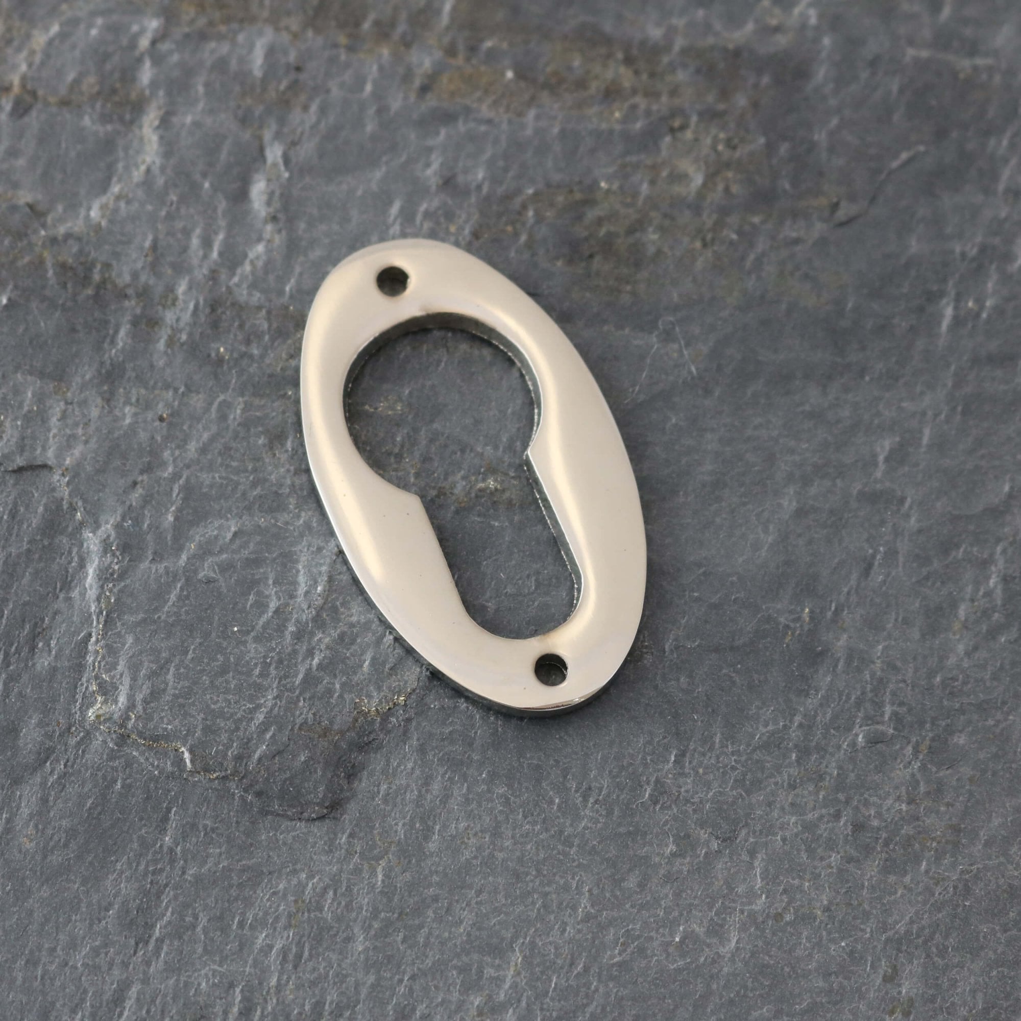 Polished Nickel Period Oval Escutcheons