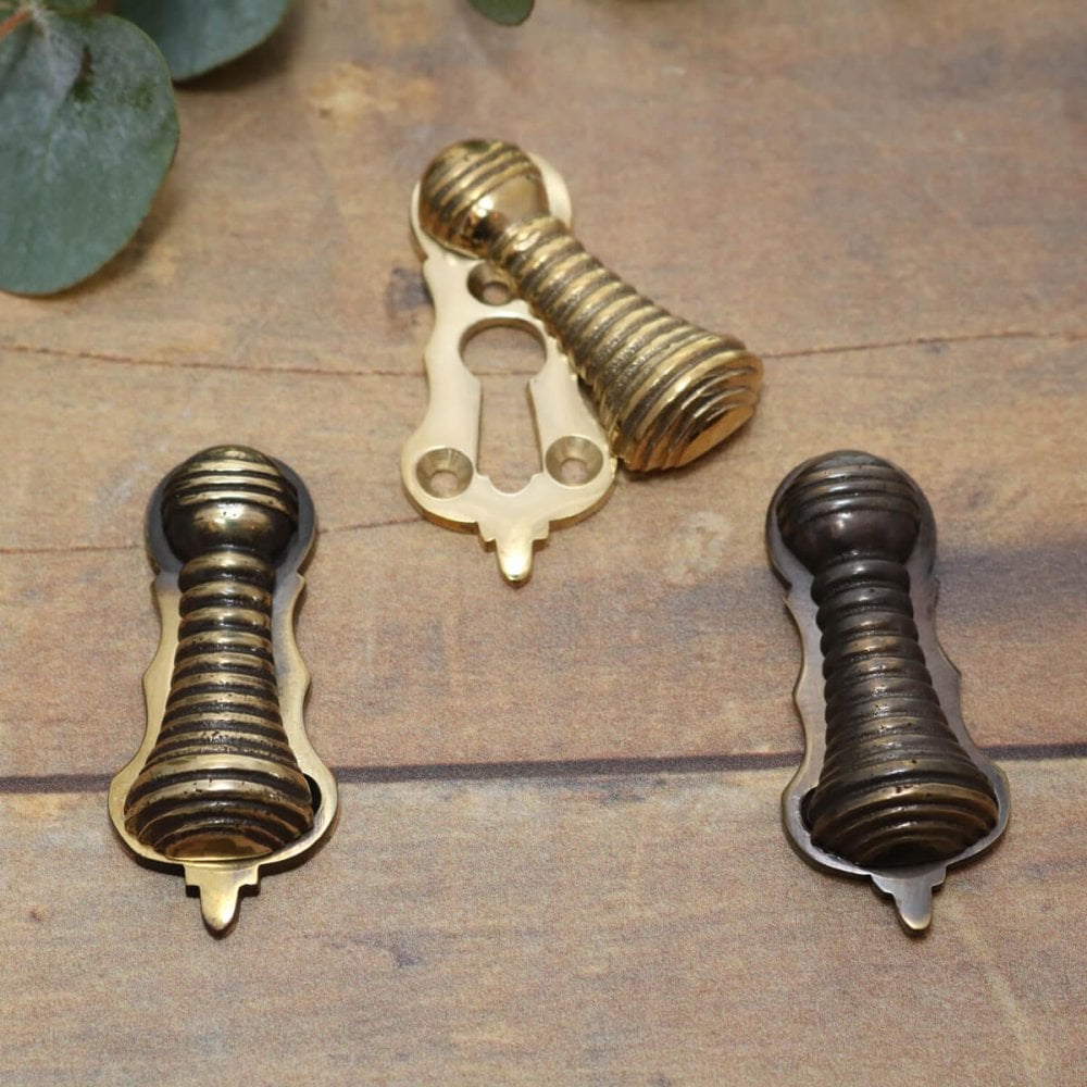 Shaped Beehive Escutcheon - Brass