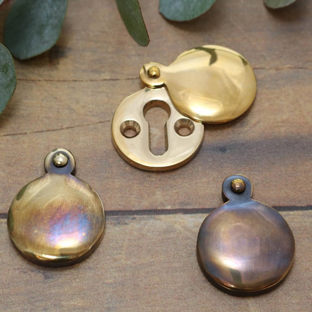 Brass Round Covered Escutcheon